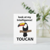 Toucan Bird Tropical Funny Postkarte (Stehend Vorderseite)