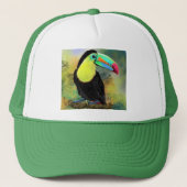 Toucan Bird Trucker Hat Toco Truckerkappe (Vorderseite)