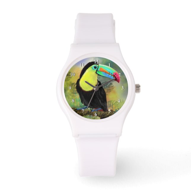 Toucan Bird Watch Toco Armbanduhr (Vorderseite)