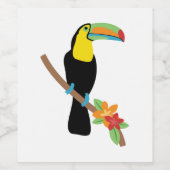 Toucan Bird Weinetikett (Einzelnes Label)