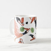 Toucan Birds Summer Tropical Greenerity Art Kaffeetasse (Vorderseite Links)