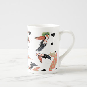 Toucan Birds Summer Tropical Greenerity Art Porzellantasse