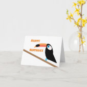 Toucan Birthday Card Karte (Gelbe Blume)