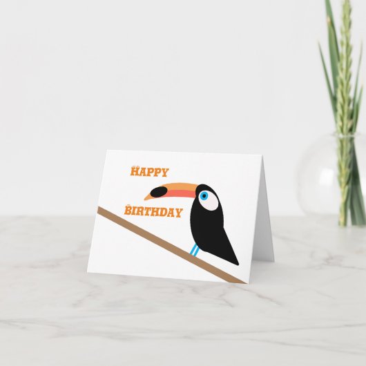 Toucan Birthday Card Karte (Vorderseite)