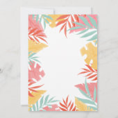 Toucan Birthday Einladung Schwestern Girl (Rückseite)