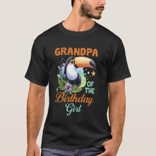 Toucan Birthday Grandpa Tropical Birds Lover Famil T-Shirt