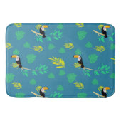 Toucan Blue und Green Tropenwald Badematte (Vorderseite)