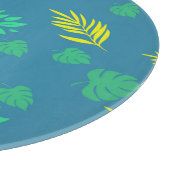 Toucan Blue und Green Tropenwald Schneidebrett (Ecke)