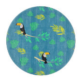 Toucan Blue und Green Tropenwald Schneidebrett (Vorderseite)