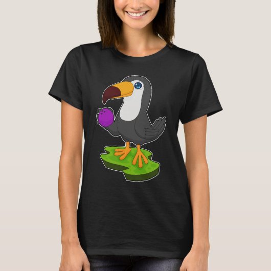 Toucan Bowling Bowling Sports T-Shirt (Vorderseite)