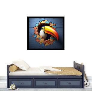 Toucan Breout Print Poster Artwork Mural