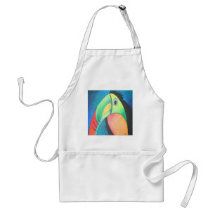 Toucan Childlike Cartoon Painting Schürze