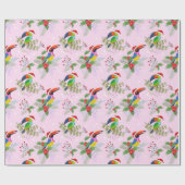 Toucan Christmas Pattern Geschenkpapier (Flach)