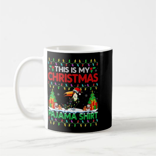 Toucan Christmas Santa Hat Pajama Shirt - Toucan L Kaffeetasse (Links)