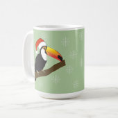 Toucan Christmas Snowflakes Kaffeetasse (Vorderseite Links)