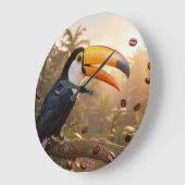TOUCAN - COFFEE KÖNIGIN GROßE WANDUHR (Winkel)
