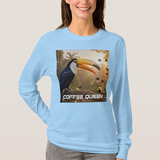 TOUCAN - COFFEE QUEEN T-Shirt (Vorderseite)