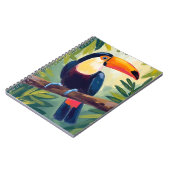 Toucan Colorful Tropical Bird Watercolor Notizblock (Linke Seite)