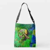Toucan Crossbody Bag Toco Bird Tragetaschen Mit Langen Trägern (Rückseite)