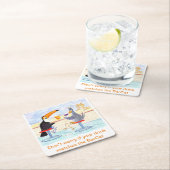 Toucan & Crow Beer Mat Rechteckiger Pappuntersetzer (Vor Ort)