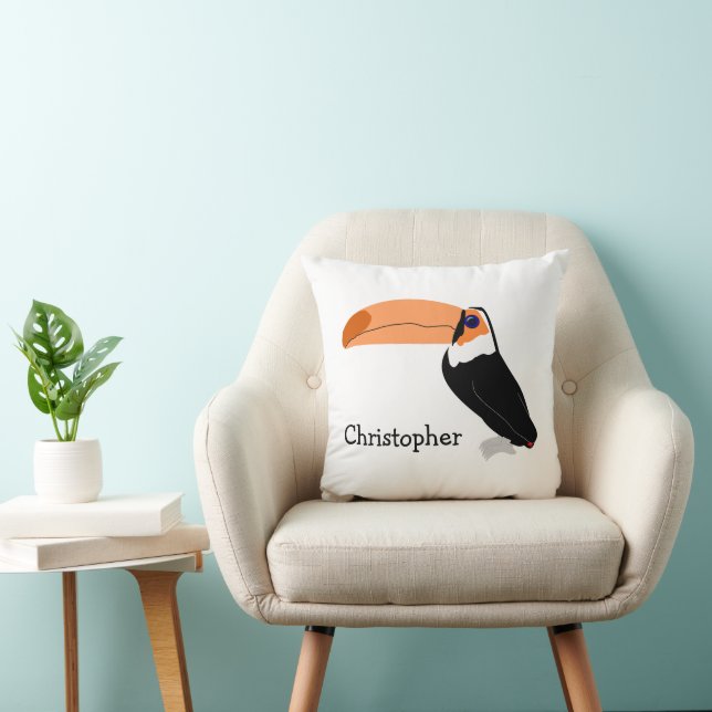 Toucan Design Individuell gestaltet Kissen (Stuhl )