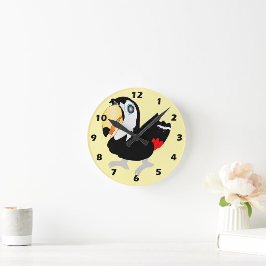 Toucan Design Runde Wanduhr (Zuhause)