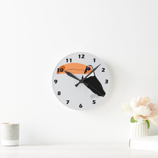 Toucan Design Runde Wanduhr (Zuhause)