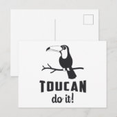 Toucan Do it Bird Watcher Watcher Watcher Watching Postkarte (Vorne/Hinten)