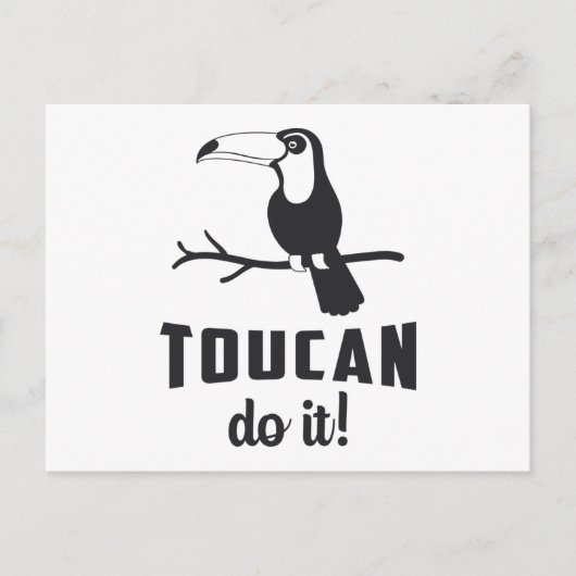 Toucan Do it Bird Watcher Watcher Watcher Watching Postkarte (Vorderseite)