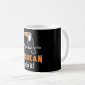 Toucan Do it Bird Watcher Watching Retro Toucans Kaffeetasse (VorderseiteRechts)