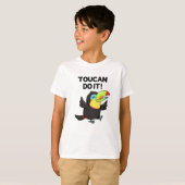 Toucan Do it Funny Positive Bird Pun T-Shirt (Vorne ganz)