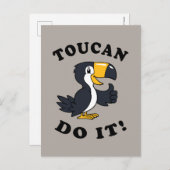 Toucan Do it Postkarte (Vorne/Hinten)