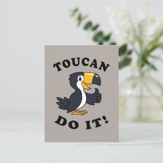Toucan Do it Postkarte (Stehend Vorderseite)