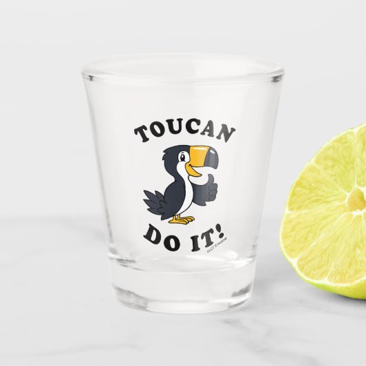 Toucan Do it Schnapsglas (Vorderseite)
