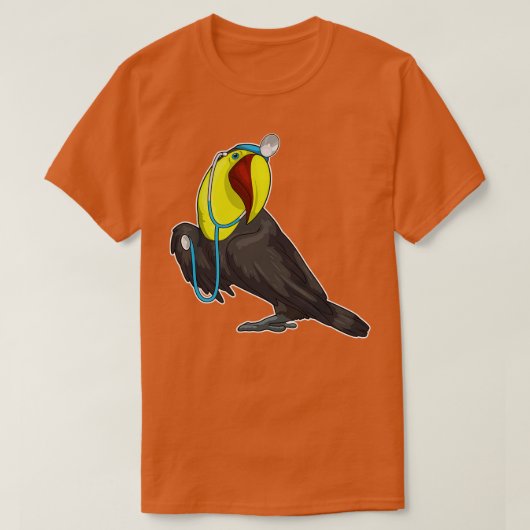 Toucan Doctor Stethoscope T-Shirt (Design vorne)