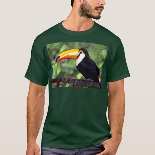 "Toucan" Dunkelheit T-Shirt (Vorderseite)