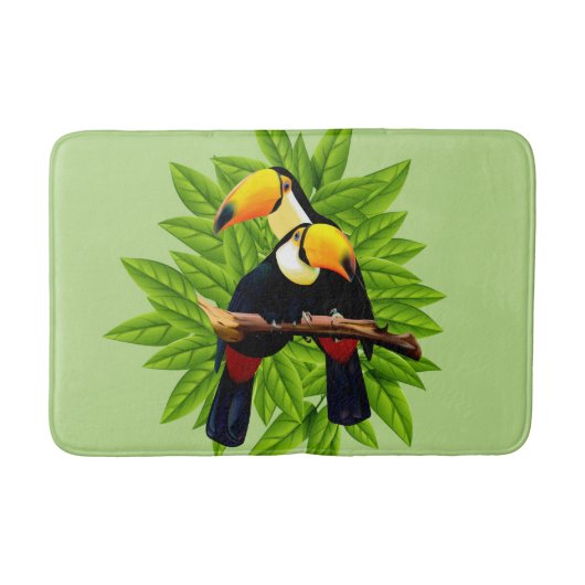 Toucan Duo Green Badematte (Vorderseite)