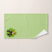 Toucan Duo Green Badhandtuch Set (Handtuch)