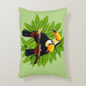 Toucan Duo Green Dekokissen (Vorderseite(Vertikal))