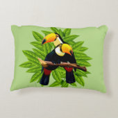 Toucan Duo Green Dekokissen (Rückseite)