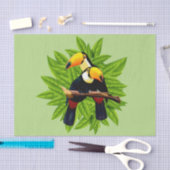 Toucan Duo Green Seidenpapier (Handwerk)