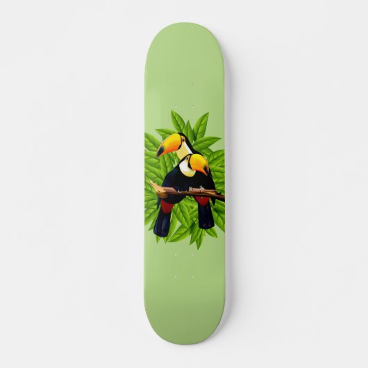 Toucan Duo Green Skateboard (Vorne)