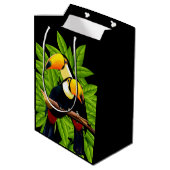 Toucan Duo Mittlere Geschenktüte (Rückseite Schrägansicht)