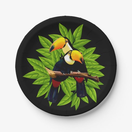 Toucan Duo Pappteller (Vorderseite)