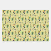 Toucan Exotic Monstera Aquarellbilder Geschenkpapier Set (Vorderseite 3)