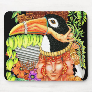 Toucan Fantasie-Kunst-Entwurf Mousepad
