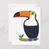 Toucan Feiertagspostkarte (Vorne/Hinten)