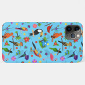 Toucan Flamingo und Arara nahtlose Vogelmuster Case-Mate iPhone Hülle (Rückseite (Horizontal))