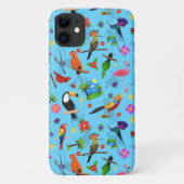 Toucan Flamingo und Arara nahtlose Vogelmuster Case-Mate iPhone Hülle (Rückseite)