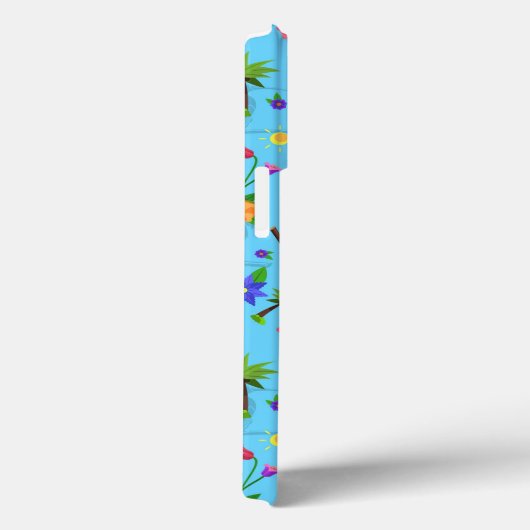 Toucan Flamingo und Arara nahtlose Vogelmuster Case-Mate iPhone Hülle (Rückseite / Rechts)